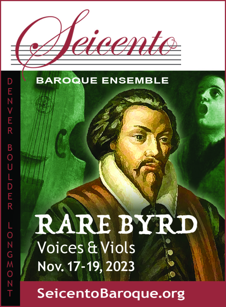 “Rare Byrd” Seicento concert, Nov. 17-19, 2023